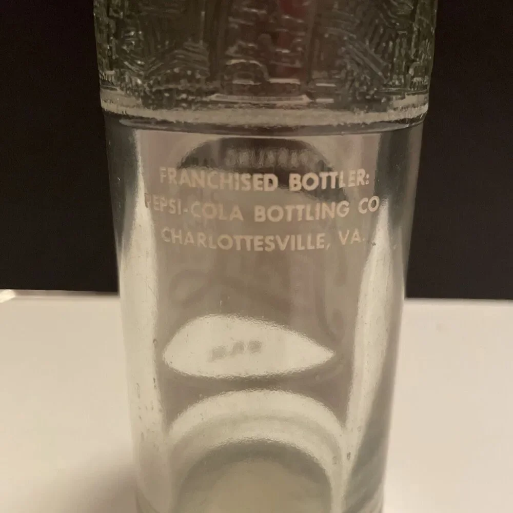 Pepsi Cola Bottling ACL Soda Bottle Charlottesville VA 10 Oz